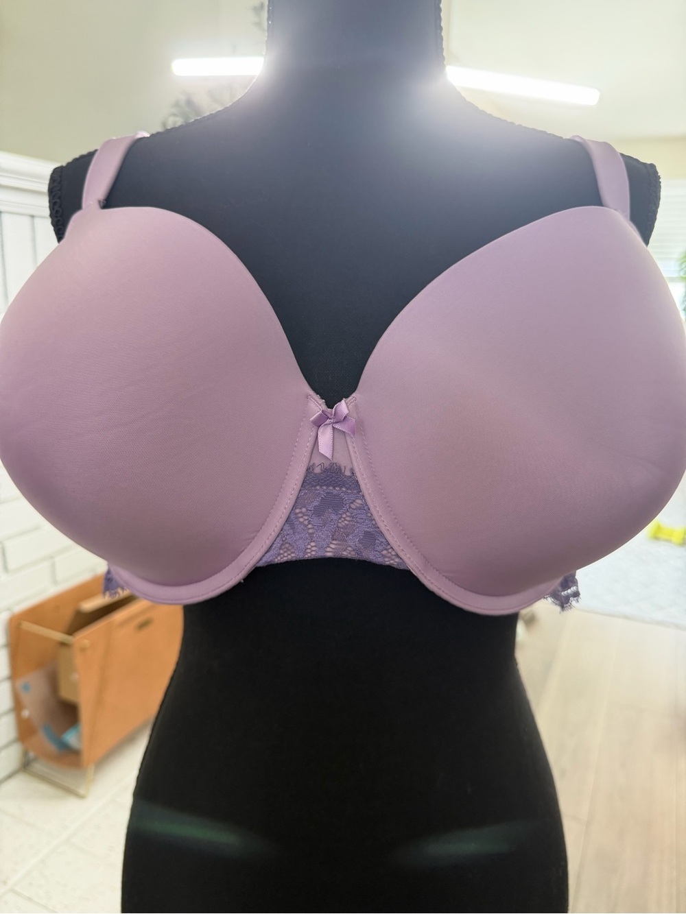 torrid Lavender Lace-Trim Underwire T-Shirt Bra